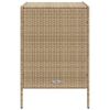 vidaXL Armadietto Portaoggetti da Giardino Beige 55x59x80cm Polyrattan