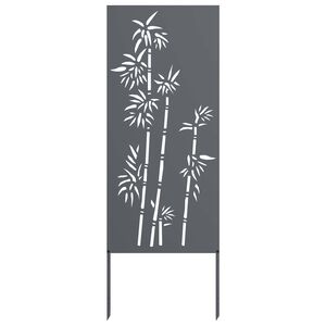 vidaXL Schermo per privacy in giardino Floreale Antracite 50 x 140 cm