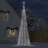 vidaXL Albero di Natale a LED con Punte 1534 LED Bianco Freddo 500 cm
