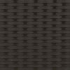 vidaXL Armadietto Nero 70 x 50 x 87 cm Poliestere e Rattan Roly