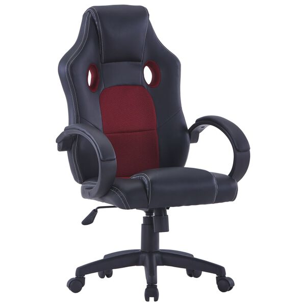 vidaXL Sedia da Gaming Rosso Vino in Similpelle