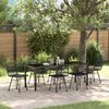 vidaXL Set da Pranzo per Giardino 7 pcs Nero