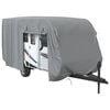 vidaXL Telo per Roulotte Grigio 670x250x220 cm in Tessuto Non Tessuto