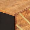 vidaXL Credenza Marrone e Nera 40x33,5x110 cm Legno Massello di Mango