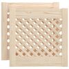 vidaXL Ante con Design a Reticolo 2 pz 39,5x39,5 cm in Legno di Pino