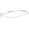 vidaXL Piano Tavolo 120x60x2,5 cm Bordi Vivi in Legno Massello Mango