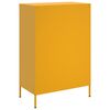 vidaXL Credenza Giallo Senape 68x39x101,5 cm in Acciaio