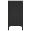 vidaXL Credenza Nera 102x35x70 cm in Legno Multistrato