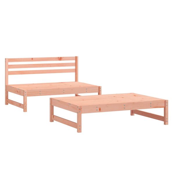vidaXL Set Salotto da Giardino 2 pz in Legno Massello di Douglas