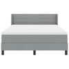 vidaXL Letto a molle Grigio chiaro 200 x 160 cm Poliestere