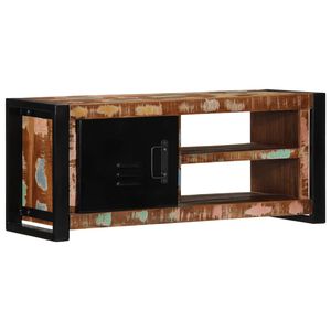 vidaXL Mobile Porta TV 80x30x35 cm in Legno Massello di Recupero