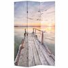 vidaXL Paravento Pieghevole 120x170 cm Stampa Lago
