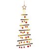 vidaXL Albero di Natale appeso con palle 90 cm 30 LED Bianco caldo
