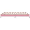 vidaXL Letto a Molle senza Materasso Rosa 180x220 cm in Velluto