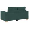 vidaXL Divano Divanetto Verde Scuro 160x77x82 cm in Tessuto