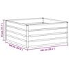 vidaXL Letto rialzato da giardino Marrone Chiaro 100 x 100 x 45 cm