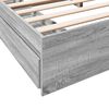 vidaXL Giroletto Cassetti Grigio Sonoma 200x200 cm Legno Multistrato