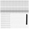 vidaXL Recinzione con Posto Grigio 1,2 x 100 m Acciaio e PVC