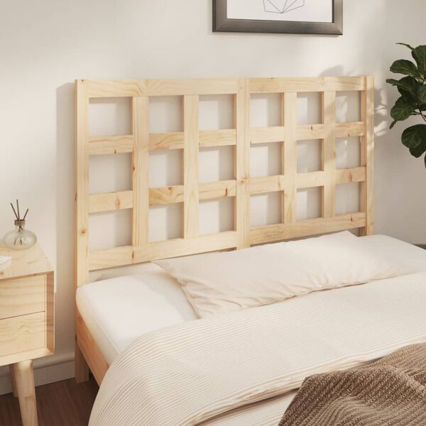 vidaXL Testiera per Letto 140,5x4x100 cm Legno Massello di Pino