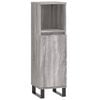 vidaXL Armadietto Bagno Grigio Sonoma 30x30x100cm in Legno Multistrato