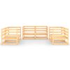 vidaXL Set Divani da Giardino 6 pz in Legno Massello di Pino