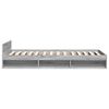 vidaXL Giroletto Cassetto Grigio Sonoma 90x200 cm Legno Multistrato