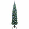 vidaXL Albero di Natale artificiale con 300 LED Verde 180 cm