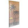 vidaXL Tenda Antimosche per Porte Stampa Palma 100x220 cm Bamb&ugrave;