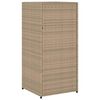 vidaXL Armadietto Portaoggetti Giardino Beige 55x55x111cm Polyrattan
