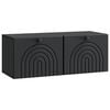 vidaXL Mobile Porta TV da Muro Nero 78,5 x 31 x 30 cm
