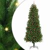 vidaXL Albero di Natale con 300 LED con supporto Verde 240 cm PE