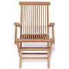 vidaXL Set da Pranzo per Esterni 5 pz in Legno Massello di Teak