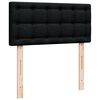vidaXL Giroletto a Molle con Materasso Nero 90x200 cm in Tessuto