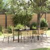 vidaXL Set da Pranzo per Giardino 7 pcs Marrone polyrattan