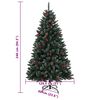 vidaXL Albero di Natale Artificiale 300 LED 240 cm