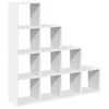 vidaXL Libreria Divisorio 4 Ripiani Bianca 131,5x29x131,5cm Truciolato