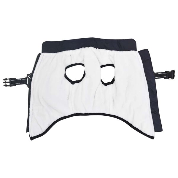 vidaXL Cappotto per Cani Blu navy L36 Pile e Poliestere