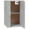 vidaXL Mobili Porta TV a Parete 2 pz Grigio Cemento 40x34,5x60 cm
