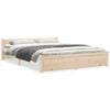vidaXL Giroletto in Legno Massello 135x190 cm Double