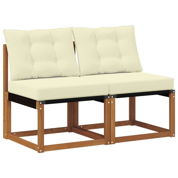 vidaXL 2 Pezzo Divano centrale da esterno