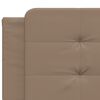 vidaXL Letto con Materasso Zadar Cappuccino 200x200cm Similpelle