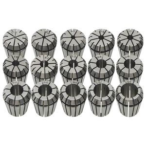 vidaXL Pinze per Colletti ER25 Set Utensili per Tornitura 15 pz