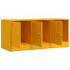 vidaXL Mobile Porta TV Giallo Senape 99x39x44 cm in Acciaio