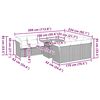 vidaXL Set Divani da Giardino 11 pz con Cuscini Beige in Polyrattan