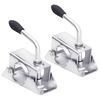 vidaXL Morsetti per Ruotino 2pz 13,5x6,5x14 cm Acciaio Zincato
