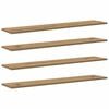 vidaXL Scaffale 4 pcs Marrone 100 x 20 x 1,5 cm Legno multistrato