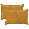 vidaXL Federa 2 pz HOUTEN Giallo 40 x 60 cm Fleece in microfibra