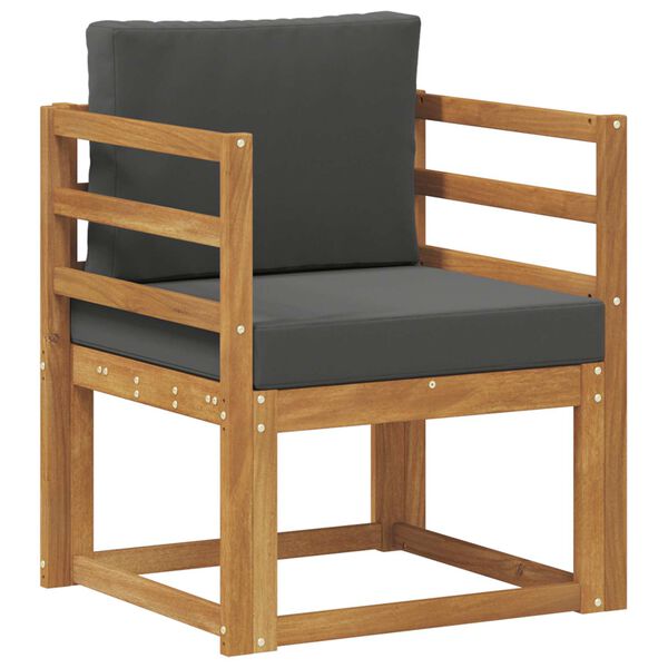 vidaXL Divano da esterno Legno di Acacia Massello e Poliestere