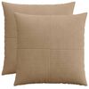 vidaXL Federa 2 pcs ALMELO Marrone 70 x 70 cm corduroy