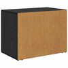 vidaXL Armadio da Notte Rovere Nero 35 x 60 x 50 cm Legno multistrato